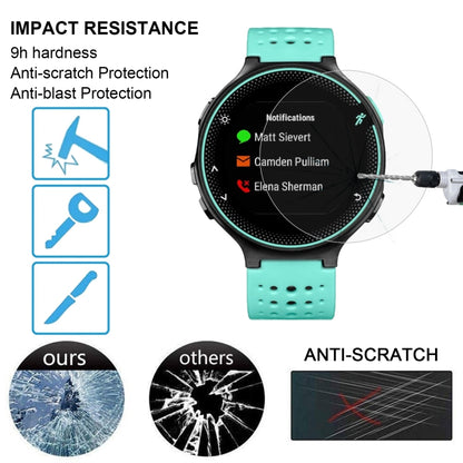 ENKAY Hat-Prince pour montre intelligente Garmin Forerunner 235 0,2 mm 9H Dureté de surface 2,15D Film d'écran en verre trempé antidéflagrant 2 pièces