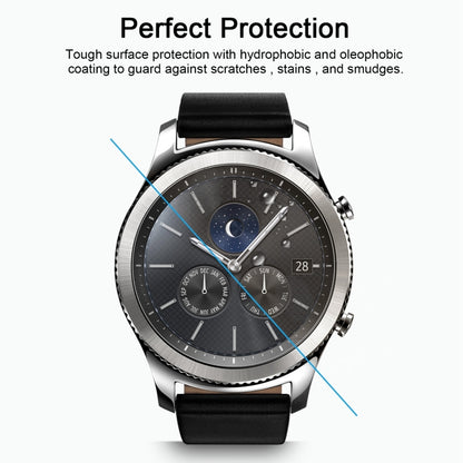 ENKAY Hat-Prince pour montre intelligente Samsung Gear S3 0.2mm 9H dureté de Surface 2.15D Film d'écran en verre trempé antidéflagrant 2 pièces