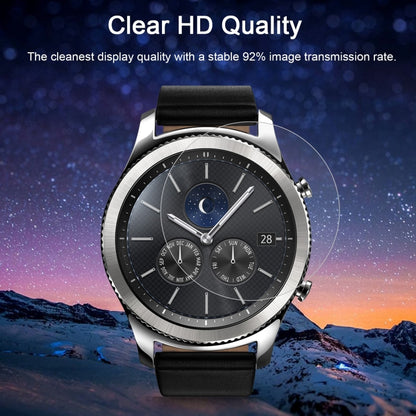 ENKAY Hat-Prince pour montre intelligente Samsung Gear S3 0.2mm 9H dureté de Surface 2.15D Film d'écran en verre trempé antidéflagrant 2 pièces