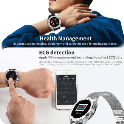 DT28 1,54 pouces IP68 bracelet en silicone étanche Smartwatch Bluetooth 4.2, prise en charge du rappel d'appel entrant/surveillance de la pression artérielle/paiement de la montre