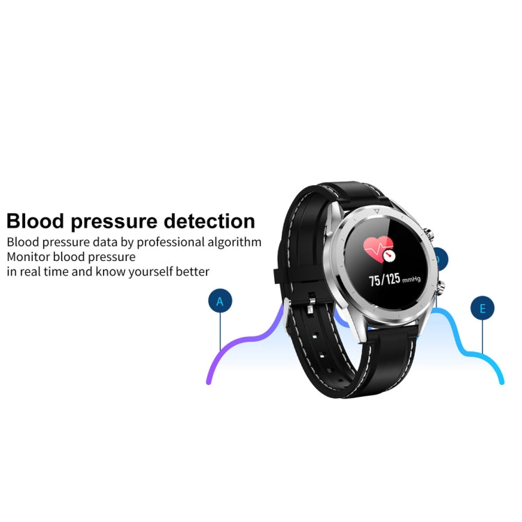 DT28 1,54 pouces IP68 bracelet en silicone étanche Smartwatch Bluetooth 4.2, prise en charge du rappel d'appel entrant/surveillance de la pression artérielle/paiement de la montre