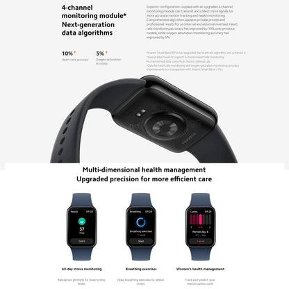 Montre intelligente d'origine Xiaomi Mi Band 8 Pro Global 1,74 pouces AMOLED écran couleur 5ATM étanche, prise en charge GPS / NFC / fréquence cardiaque