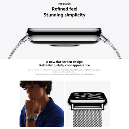Montre intelligente d'origine Xiaomi Mi Band 8 Pro Global 1,74 pouces AMOLED écran couleur 5ATM étanche, prise en charge GPS / NFC / fréquence cardiaque