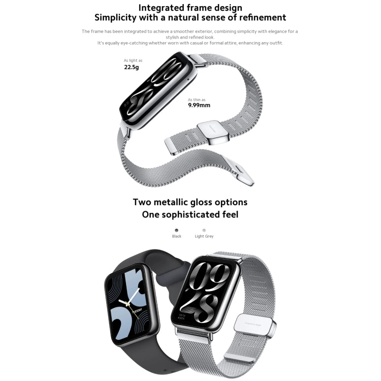 Montre intelligente d'origine Xiaomi Mi Band 8 Pro Global 1,74 pouces AMOLED écran couleur 5ATM étanche, prise en charge GPS / NFC / fréquence cardiaque
