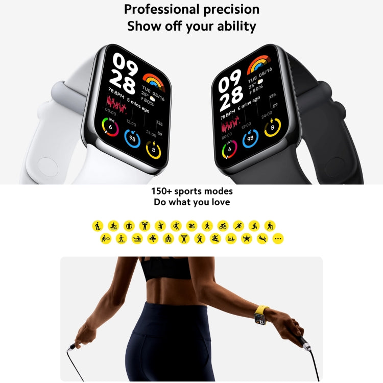 Montre intelligente d'origine Xiaomi Mi Band 8 Pro Global 1,74 pouces AMOLED écran couleur 5ATM étanche, prise en charge GPS / NFC / fréquence cardiaque