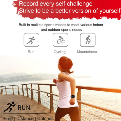 Montre intelligente de sport à écran rond couleur FD68 de 1,3 pouces, prise en charge de la fréquence cardiaque/mode multisports, FD68