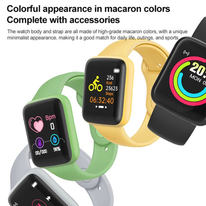 Montre intelligente Y68M 1,44 pouces, prend en charge la surveillance de l'oxygène dans le sang de la fréquence cardiaque et de la pression artérielle