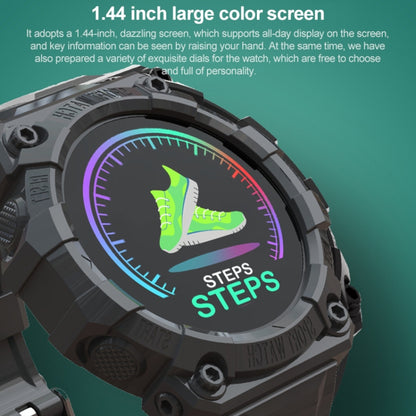 Montre intelligente de sport à écran couleur FD68S de 1,44 pouces, prise en charge de la fréquence cardiaque/mode multisports, FD68S