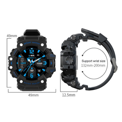 Montre intelligente de sport de plein air avec écran TFT de 1,28 pouces LC11, prise en charge étanche IP68 de la fréquence cardiaque et de la surveillance de la pression artérielle