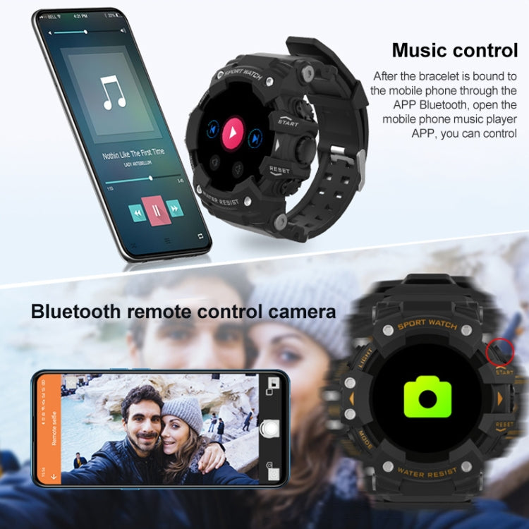 Montre intelligente de sport de plein air avec écran TFT de 1,28 pouces LC11, prise en charge étanche IP68 de la fréquence cardiaque et de la surveillance de la pression artérielle