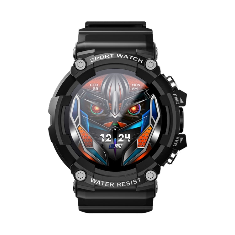 LOKMAT ATTACK 3 Montre intelligente de sport avec écran TFT de 1,28 pouces, prise en charge des appels Bluetooth, ATTACK 3