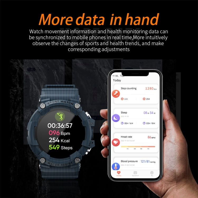 LOKMAT ATTACK 3 Montre intelligente de sport avec écran TFT de 1,28 pouces, prise en charge des appels Bluetooth, ATTACK 3