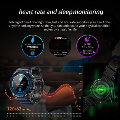 LOKMAT ATTACK 3 Montre intelligente de sport avec écran TFT de 1,28 pouces, prise en charge des appels Bluetooth, ATTACK 3