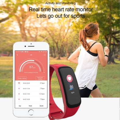 TLW B1 Plus Fitness Tracker 0,96 pouces Écran couleur Bluetooth 4.0 Bracelet intelligent, IP67 étanche, prise en charge du mode sport / moniteur de fréquence cardiaque / moniteur de sommeil / rappel d'informations, B1 Black, B1 Blue, B1 Red