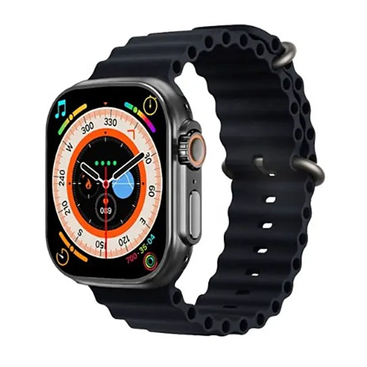 T800 Ultra 1,99 pouces Ocean Silicone Band Smart Watch Support Fréquence cardiaque / ECG, Ocean Silicone Band (Black), Ocean Silicone Band (White), Ocean Silicone Band (Yellow)