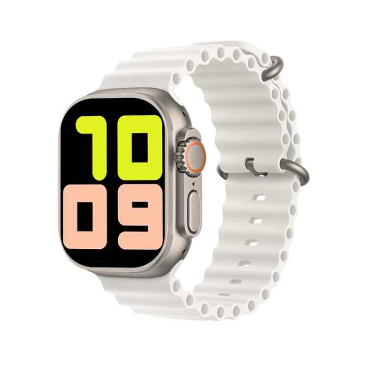 T800 Ultra 1,99 pouces Ocean Silicone Band Smart Watch Support Fréquence cardiaque / ECG, Ocean Silicone Band (Black), Ocean Silicone Band (White), Ocean Silicone Band (Yellow)