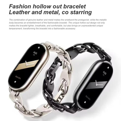 Original pour bracelet en acier inoxydable Xiaomi Mi Band 8 Fashion