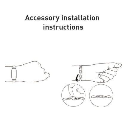 Original pour bracelet en acier inoxydable Xiaomi Mi Band 8 Fashion