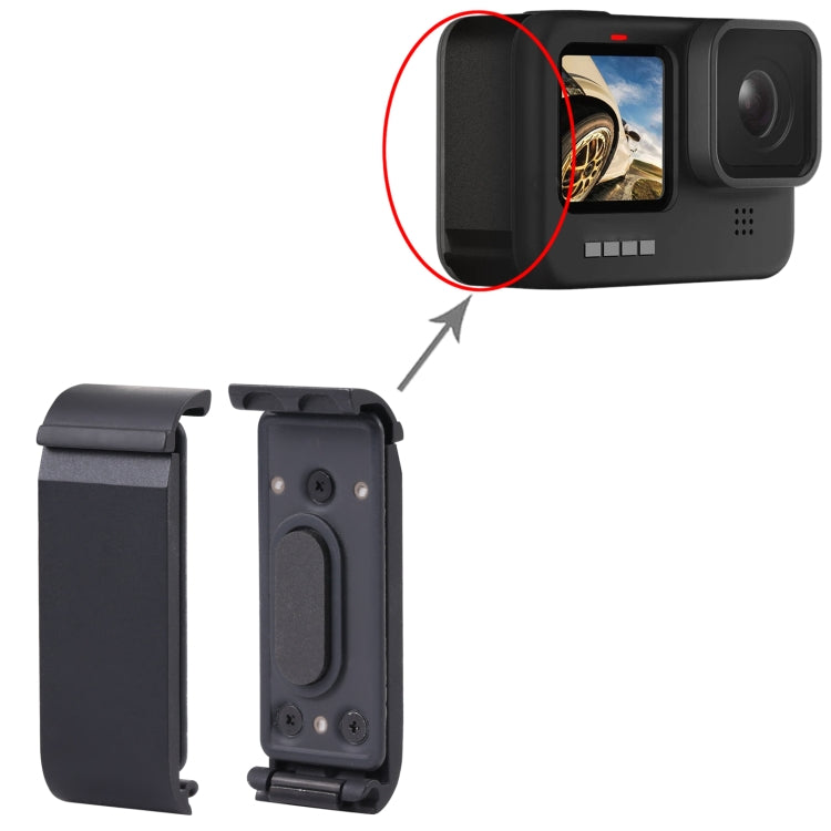 Couvercle latéral en métal d'origine pour GoPro Hero 11 / HERO10 Black / HERO9 Black / HERO10 Black