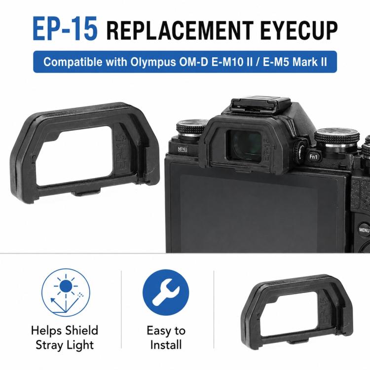 Œilleton EP-15 pour Olympus E-M10 Mark II / E-M5 Mark II, EP-15