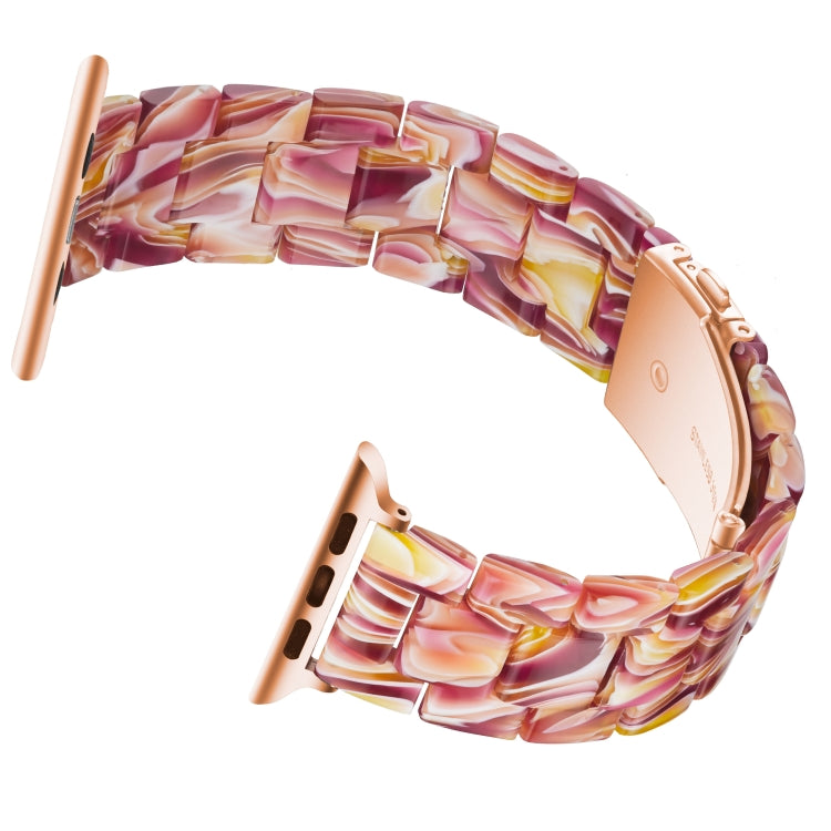 Bracelet de montre en résine de mode simple pour, For Apple Watch Series 4 40mm & Series 3 & 2 & 1 38mm, For Apple Watch Series 4 44mm & Series 3 & 2 & 1 42mm