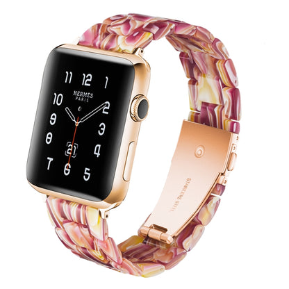 Bracelet de montre en résine de mode simple pour, For Apple Watch Series 4 40mm & Series 3 & 2 & 1 38mm, For Apple Watch Series 4 44mm & Series 3 & 2 & 1 42mm