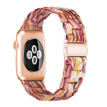 Bracelet de montre en résine de mode simple pour, For Apple Watch Series 4 40mm & Series 3 & 2 & 1 38mm, For Apple Watch Series 4 44mm & Series 3 & 2 & 1 42mm