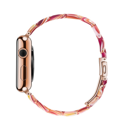 Bracelet de montre en résine de mode simple pour, For Apple Watch Series 4 40mm & Series 3 & 2 & 1 38mm, For Apple Watch Series 4 44mm & Series 3 & 2 & 1 42mm