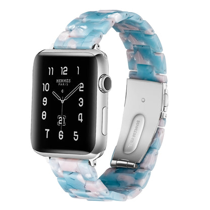 Bracelet de montre en résine de mode simple pour, For Apple Watch Series 4 40mm & Series 3 & 2 & 1 38mm, For Apple Watch Series 4 44mm & Series 3 & 2 & 1 42mm