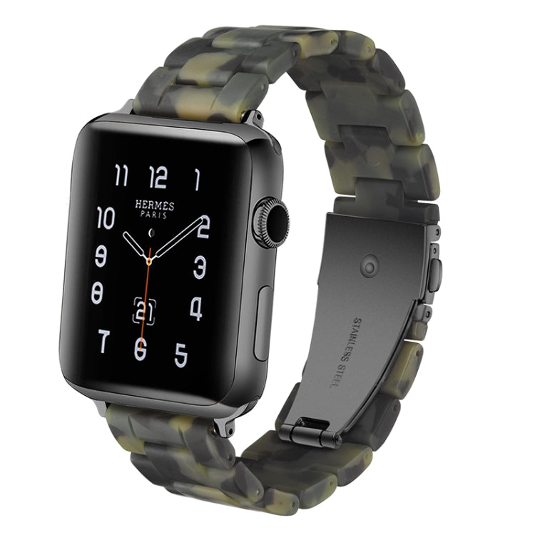 Bracelet de montre en résine de mode simple pour, For Apple Watch Series 4 40mm & Series 3 & 2 & 1 38mm, For Apple Watch Series 4 44mm & Series 3 & 2 & 1 42mm
