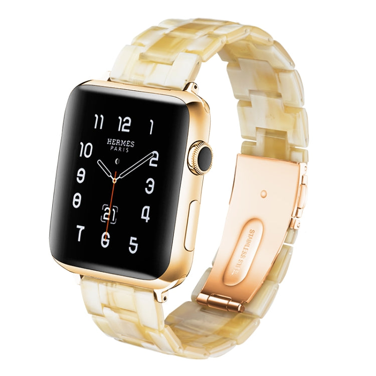 Bracelet de montre en résine de mode simple pour, For Apple Watch Series 4 40mm & Series 3 & 2 & 1 38mm, For Apple Watch Series 4 44mm & Series 3 & 2 & 1 42mm