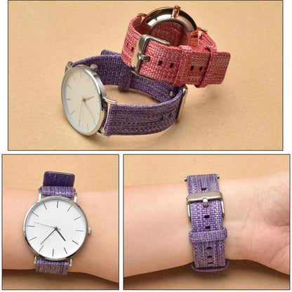 Dragonne en toile de mode simple pour Fitbit Versa