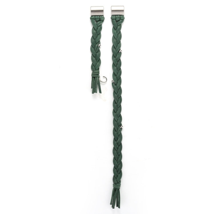 Pour Fitbit Charge 2 Weave Bracelet de remplacement en cuir véritable Bracelet de montre