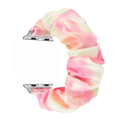 Bracelet de rechange pour anneau de cheveux en flanelle, For Apple Watch Ultra 49mm / Series 8&7 45mm / SE 2&6&SE&5&4 44mm / 3&2&1 42mm, For Apple Watch Series 7 45mm / 6 & SE & 5 & 4 44mm / 3 & 2 & 1 42mm                                               ...