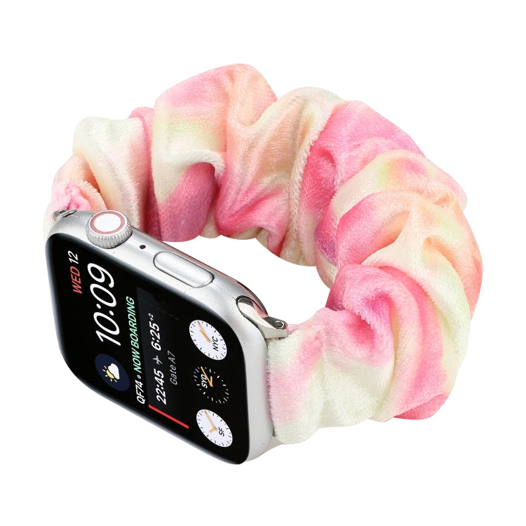 Bracelet de rechange pour anneau de cheveux en flanelle, For Apple Watch Ultra 49mm / Series 8&7 45mm / SE 2&6&SE&5&4 44mm / 3&2&1 42mm, For Apple Watch Series 7 45mm / 6 & SE & 5 & 4 44mm / 3 & 2 & 1 42mm                                               ...