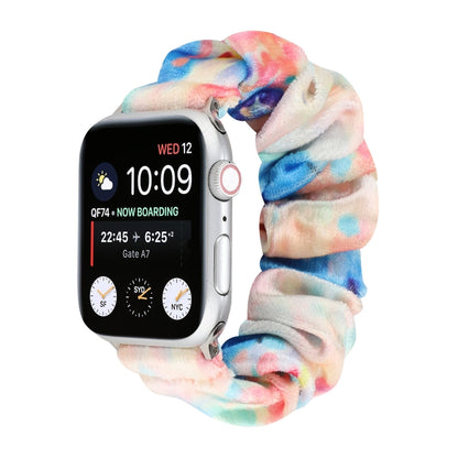 Bracelet de rechange pour anneau de cheveux en flanelle, For Apple Watch Ultra 49mm / Series 8&7 45mm / SE 2&6&SE&5&4 44mm / 3&2&1 42mm, For Apple Watch Series 7 45mm / 6 & SE & 5 & 4 44mm / 3 & 2 & 1 42mm                                               ...