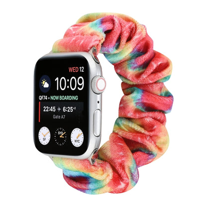 Bracelet de rechange pour anneau de cheveux en flanelle, For Apple Watch Ultra 49mm / Series 8&7 45mm / SE 2&6&SE&5&4 44mm / 3&2&1 42mm, For Apple Watch Series 7 45mm / 6 & SE & 5 & 4 44mm / 3 & 2 & 1 42mm                                               ...