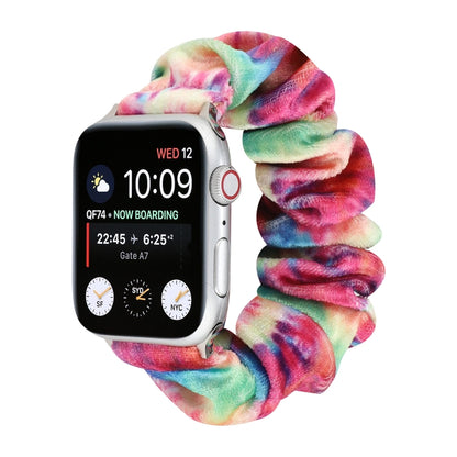 Bracelet de rechange pour anneau de cheveux en flanelle, For Apple Watch Ultra 49mm / Series 8&7 45mm / SE 2&6&SE&5&4 44mm / 3&2&1 42mm, For Apple Watch Series 7 45mm / 6 & SE & 5 & 4 44mm / 3 & 2 & 1 42mm                                               ...