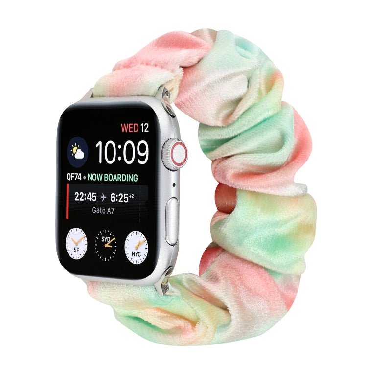 Bracelet de rechange pour anneau de cheveux en flanelle, For Apple Watch Ultra 49mm / Series 8&7 45mm / SE 2&6&SE&5&4 44mm / 3&2&1 42mm, For Apple Watch Series 7 45mm / 6 & SE & 5 & 4 44mm / 3 & 2 & 1 42mm                                               ...
