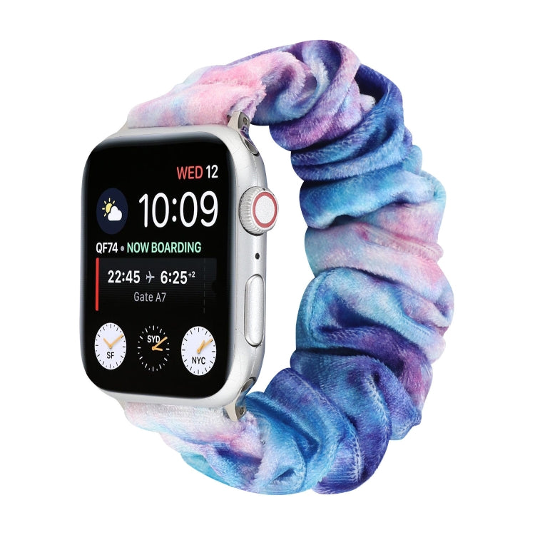 Bracelet de rechange pour anneau de cheveux en flanelle, For Apple Watch Ultra 49mm / Series 8&7 45mm / SE 2&6&SE&5&4 44mm / 3&2&1 42mm, For Apple Watch Series 7 45mm / 6 & SE & 5 & 4 44mm / 3 & 2 & 1 42mm                                               ...
