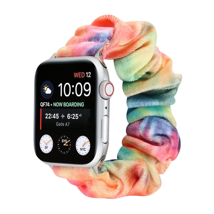 Bracelet de rechange pour anneau de cheveux en flanelle, For Apple Watch Ultra 49mm / Series 8&7 45mm / SE 2&6&SE&5&4 44mm / 3&2&1 42mm, For Apple Watch Series 7 45mm / 6 & SE & 5 & 4 44mm / 3 & 2 & 1 42mm                                               ...