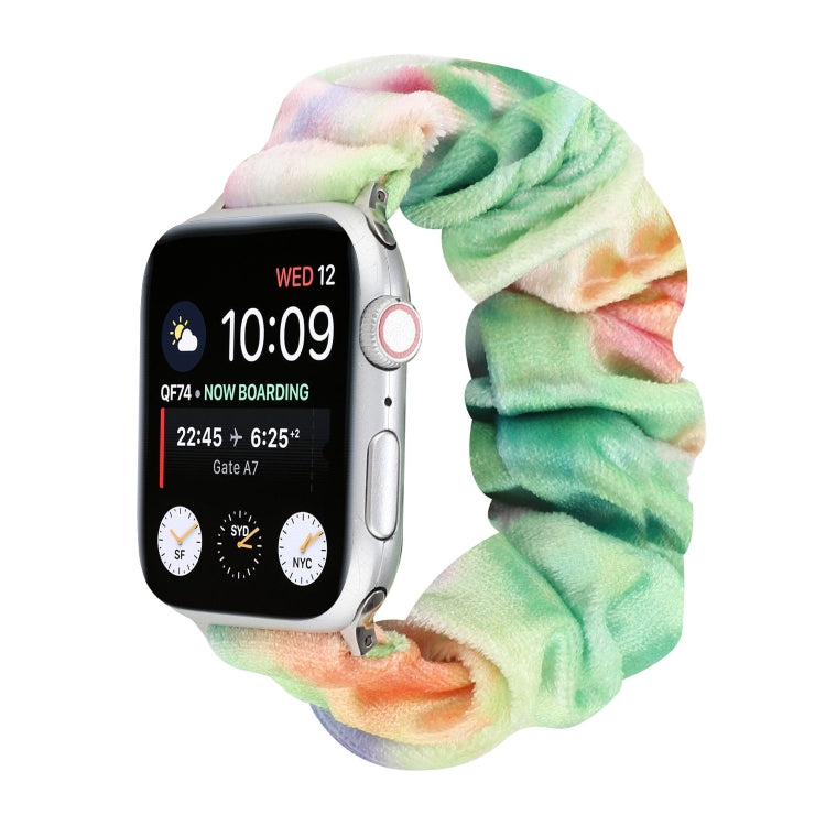 Bracelet de rechange pour anneau de cheveux en flanelle, For Apple Watch Ultra 49mm / Series 8&7 45mm / SE 2&6&SE&5&4 44mm / 3&2&1 42mm, For Apple Watch Series 7 45mm / 6 & SE & 5 & 4 44mm / 3 & 2 & 1 42mm                                               ...