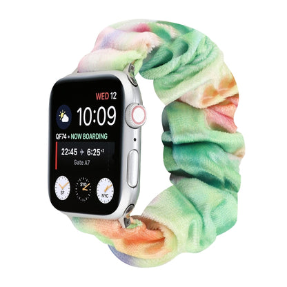 Bracelet de rechange pour anneau de cheveux en flanelle, For Apple Watch Ultra 49mm / Series 8&7 45mm / SE 2&6&SE&5&4 44mm / 3&2&1 42mm, For Apple Watch Series 7 45mm / 6 & SE & 5 & 4 44mm / 3 & 2 & 1 42mm                                               ...