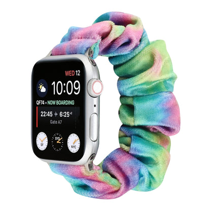 Bracelet de rechange pour anneau de cheveux en flanelle, For Apple Watch Ultra 49mm / Series 8&7 45mm / SE 2&6&SE&5&4 44mm / 3&2&1 42mm, For Apple Watch Series 7 45mm / 6 & SE & 5 & 4 44mm / 3 & 2 & 1 42mm                                               ...