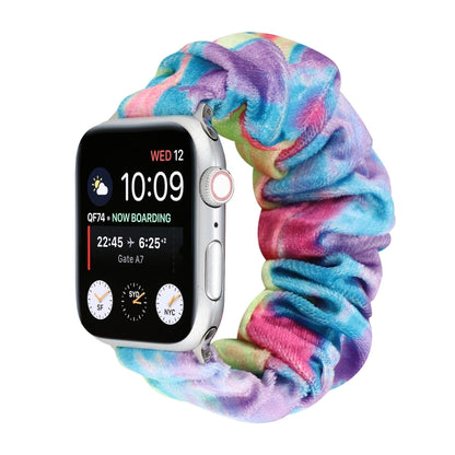 Bracelet de rechange pour anneau de cheveux en flanelle, For Apple Watch Ultra 49mm / Series 8&7 45mm / SE 2&6&SE&5&4 44mm / 3&2&1 42mm, For Apple Watch Series 7 45mm / 6 & SE & 5 & 4 44mm / 3 & 2 & 1 42mm                                               ...