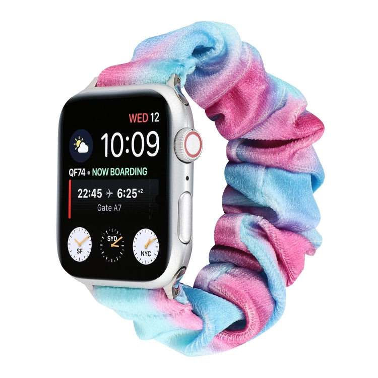 Bracelet de rechange pour anneau de cheveux en flanelle, For Apple Watch Ultra 49mm / Series 8&7 45mm / SE 2&6&SE&5&4 44mm / 3&2&1 42mm, For Apple Watch Series 7 45mm / 6 & SE & 5 & 4 44mm / 3 & 2 & 1 42mm                                               ...