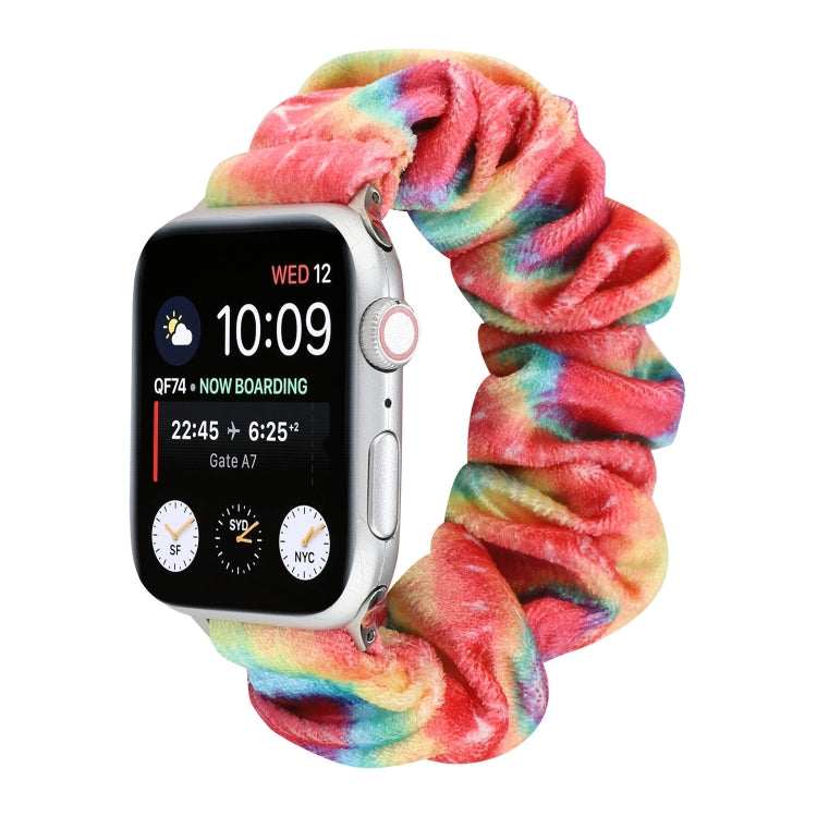 Bracelet de rechange pour anneau de cheveux en flanelle, For Apple Watch Ultra 49mm / Series 8&7 45mm / SE 2&6&SE&5&4 44mm / 3&2&1 42mm, For Apple Watch Series 7 45mm / 6 & SE & 5 & 4 44mm / 3 & 2 & 1 42mm                                               ...