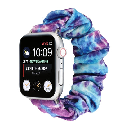 Bracelet de rechange pour anneau de cheveux en flanelle, For Apple Watch Ultra 49mm / Series 8&7 45mm / SE 2&6&SE&5&4 44mm / 3&2&1 42mm, For Apple Watch Series 7 45mm / 6 & SE & 5 & 4 44mm / 3 & 2 & 1 42mm                                               ...