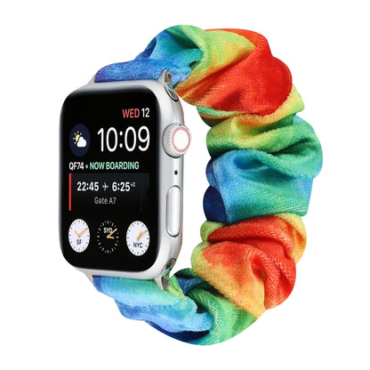Bracelet de rechange pour anneau de cheveux en flanelle, For Apple Watch Ultra 49mm / Series 8&7 45mm / SE 2&6&SE&5&4 44mm / 3&2&1 42mm, For Apple Watch Series 7 45mm / 6 & SE & 5 & 4 44mm / 3 & 2 & 1 42mm                                               ...