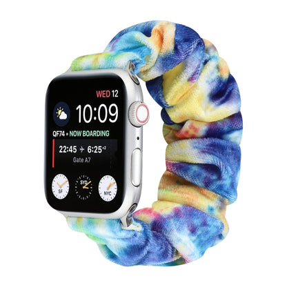 Bracelet de rechange pour anneau de cheveux en flanelle, For Apple Watch Ultra 49mm / Series 8&7 45mm / SE 2&6&SE&5&4 44mm / 3&2&1 42mm, For Apple Watch Series 7 45mm / 6 & SE & 5 & 4 44mm / 3 & 2 & 1 42mm                                               ...